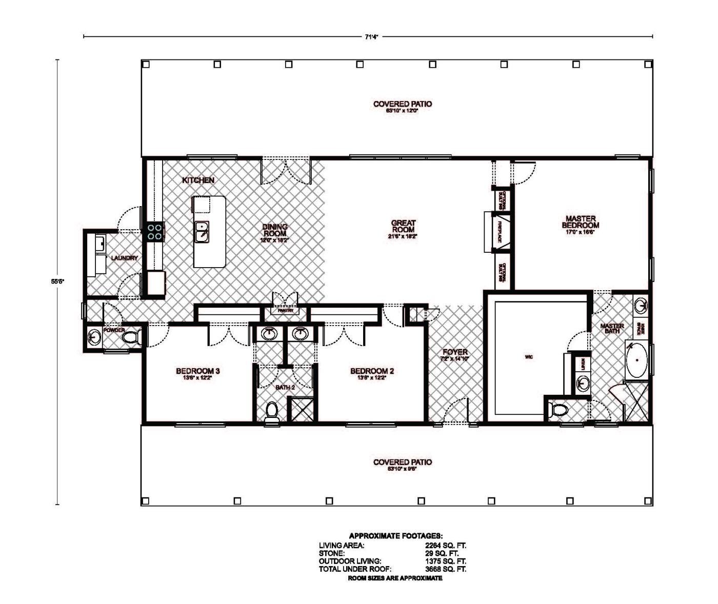 Bartlett - Custom Home Floor Plan