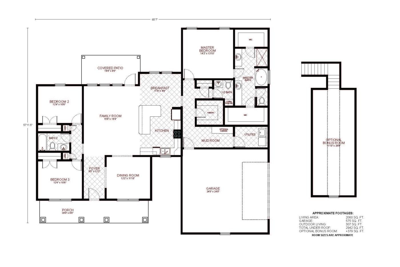 Canyon - Custom Home Floor Plan