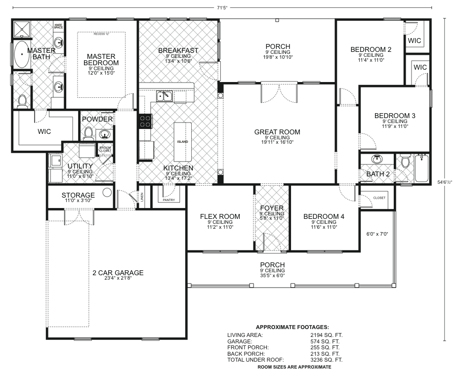 Cypress - Custom Home Floor Plan