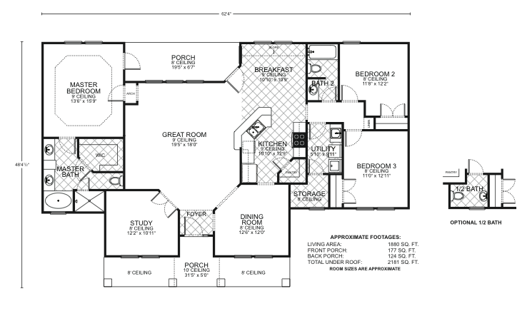 Frio - Custom Home Floor Plan