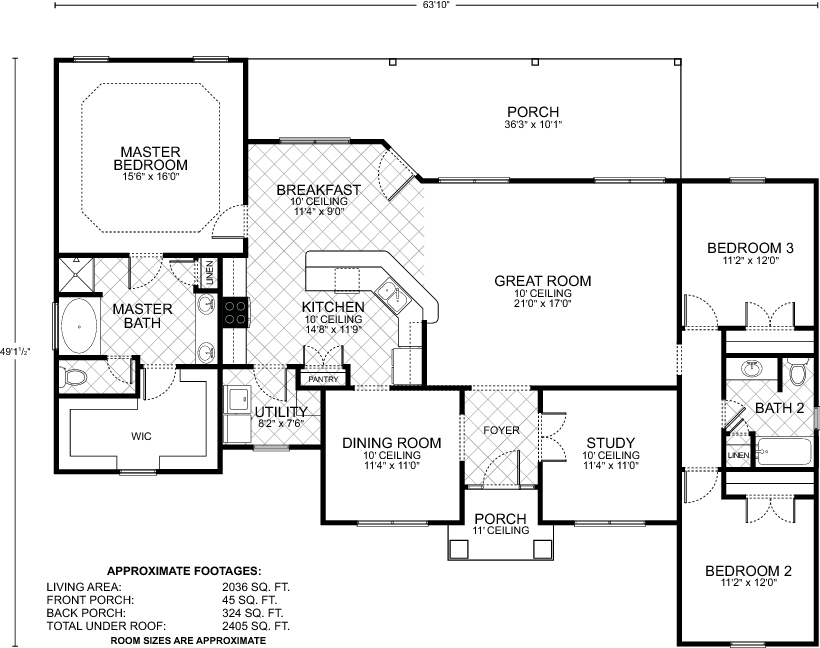 Kendall C - Custom Home Floor Plan