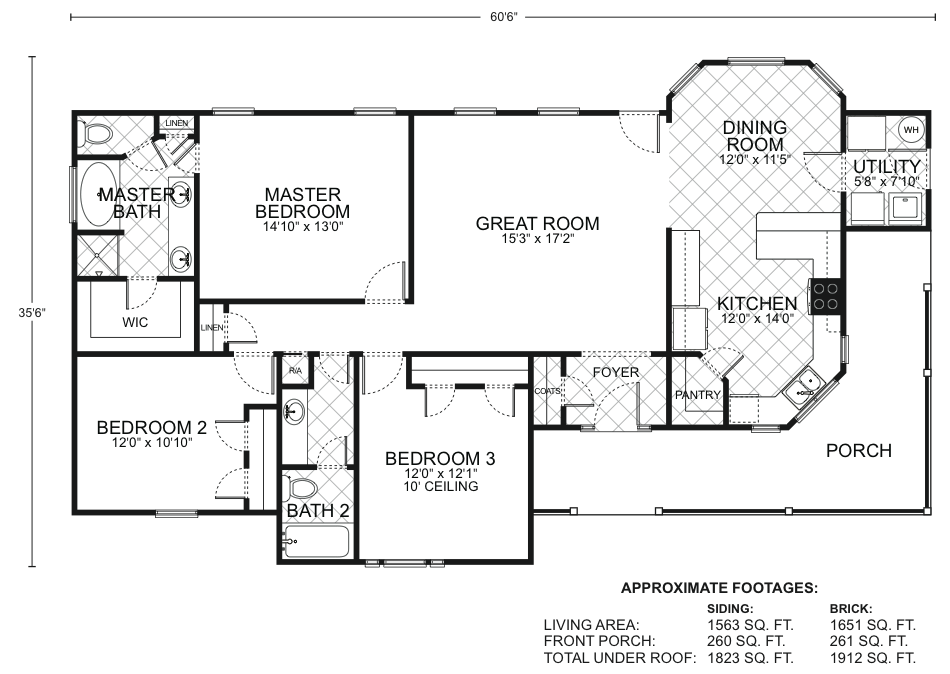 San Antonio - Custom Home Floor Plan